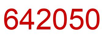 Número 642050 imagen rojo