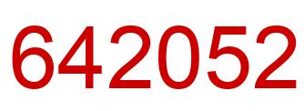 Número 642052 imagen rojo