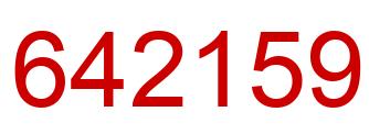 Number 642159 red image