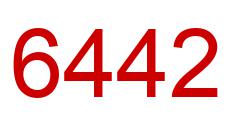Número 6442 imagen rojo