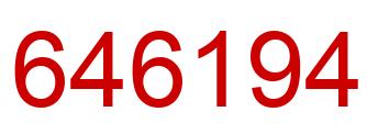 Number 646194 red image