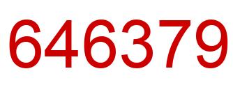 Número 646379 imagen rojo