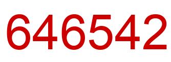 Number 646542 red image