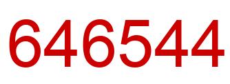 Number 646544 red image