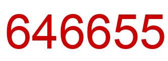 Number 646655 red image