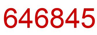 Number 646845 red image