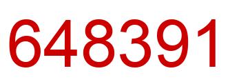 Number 648391 red image