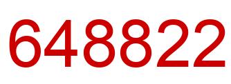 Number 648822 red image