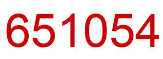 Número 651054 imagen rojo