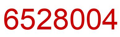 Number 6528004 red image