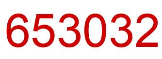 Number 653032 red image
