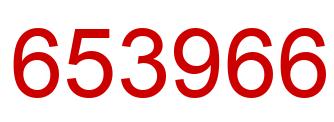 Number 653966 red image