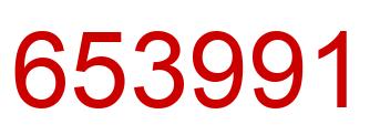 Number 653991 red image