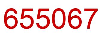 Number 655067 red image