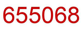 Number 655068 red image