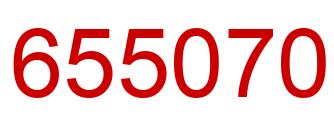 Number 655070 red image