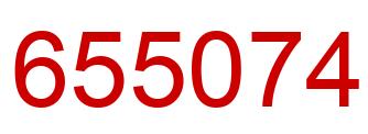 Number 655074 red image