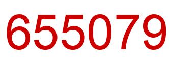 Number 655079 red image