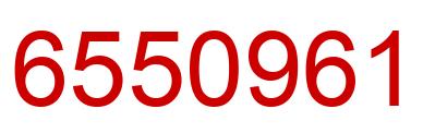 Number 6550961 red image