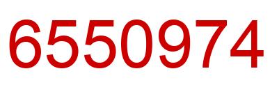 Number 6550974 red image