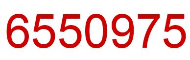 Number 6550975 red image