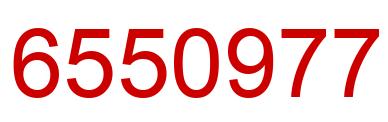 Number 6550977 red image