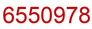 Number 6550978 red image