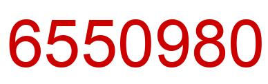 Number 6550980 red image