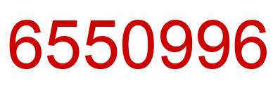 Number 6550996 red image