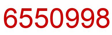 Number 6550998 red image