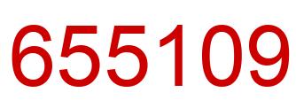 Number 655109 red image