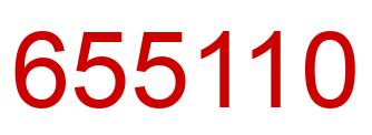 Number 655110 red image