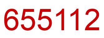 Number 655112 red image
