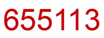 Number 655113 red image
