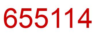 Number 655114 red image
