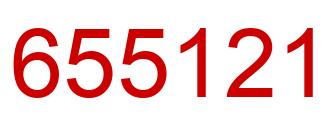Number 655121 red image