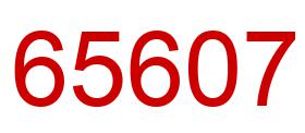 Number 65607 red image