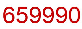 Número 659990 imagen rojo