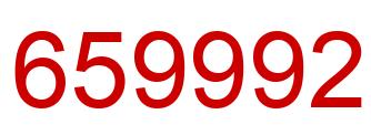 Número 659992 imagen rojo