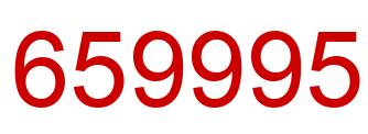Número 659995 imagen rojo