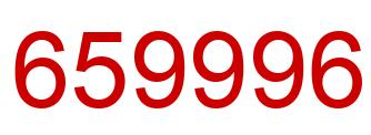 Number 659996 red image