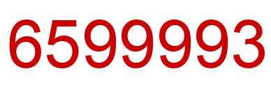 Número 6599993 imagen rojo