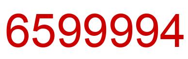 Número 6599994 imagen rojo
