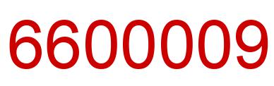 Número 6600009 imagen rojo