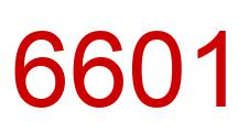 Number 6601 red image