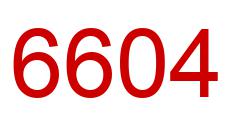 Number 6604 red image