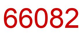 Number 66082 red image
