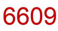 Number 6609 red image