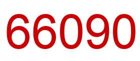 Number 66090 red image