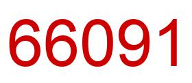 Number 66091 red image